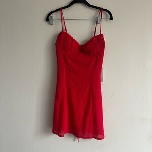 Tiger Mist Red Alise Mini Dres
